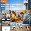 81MK6ezFWL._AC_SL1500_.jpg Câmera de Vigilância 4K para Ambientes Externos/Internos, Controle por APP, Zoom 8x, Visão Noturna Infravermelha, Rotação 355°/90°, IP66 à Prova d'Água-(MD-30162)