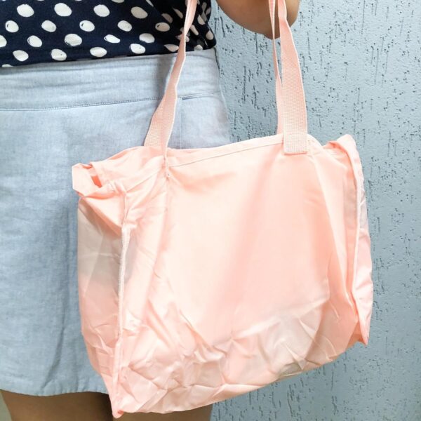 81MhI7DTwL._AC_SL1500_.jpg Mochila Bolsa Dobrável 2 em 1 Nylon Leve Ecobag