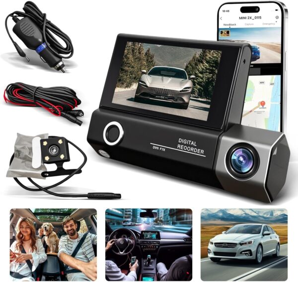 81MlytFSQ-L._AC_SL1500_.jpg Camera Veicular Dashcam 1080 HD Acessorios para Carro Camera para Carro Veicular Segurança