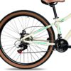 81NXxixK2L._AC_SL1500_.jpg Colli Bike, Viena, Tam. 15,5, Aço Carbono, 21 Velocidades, Aro 29, Freios a Disco, Com Cesto Bege, Selim Marrom, Pneu com Faixa Bege CHAOYANG