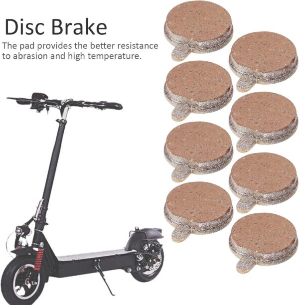 81Oaoq5nXIL._AC_SL1500_.jpg Freio a Disco de Scooter Elétrico de Metal à Base de Cobre Universal de 10 Polegadas, Pastilha de Freio Leve e Silenciosa para a Maioria Dos Ambientes, 4 Pares para Peças de Reposição