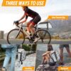81T4FB3O3sL._AC_SL1500_.jpg HuiJuKeJi Bolsa para porta-malas de bicicleta, refletiva de 360°, mochila de bicicleta de 12 L, bolsa traseira para bagageiro de armazenamento, bolsa de selim 3 em 1, multifunções à prova d'água,