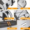 81TBu8XKsiL._AC_SL1500_.jpg HuiJuKeJi Bolsa para porta-malas de bicicleta, refletiva de 360°, mochila de bicicleta de 12 L, bolsa traseira para bagageiro de armazenamento, bolsa de selim 3 em 1, multifunções à prova d'água,