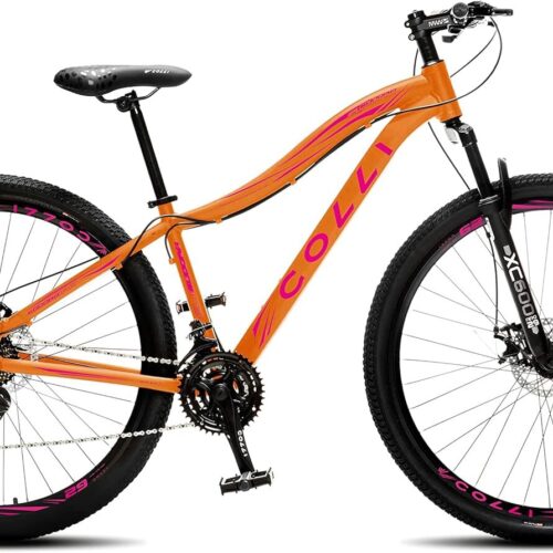 Colli Bike, Eudora em Alumínio Quadro Rebaixado (15,5) Câmbio SHIMANO, Aro 29 Aero, 36 Raias, 21 Marchas, Freios a Disco Dianteiro e Traseiro, Câmbio Traseiro SHIMANO