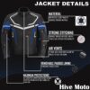 Jaqueta masculina impermeável CE blindada para motociclistas, jaqueta têxtil Cordura