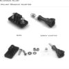 81Vd44coegL._AC_SL1500_.jpg Liveda Suportes fixos para capacete universal, adaptador de suporte de capacete de metal, acessórios de câmera para câmera esportiva da série GoPro, capacete de paraquedismo com adaptador de parafuso