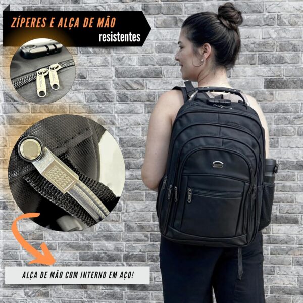 81W-dMTFHL._AC_SL1500_.jpg Mochila Grande E Reforçada Impermeável Para Notebook Antifurto Bolsa Executiva Masculina Feminina Trabalho Viagem Escolar Faculdade Cabo De Aço Saída Usb Saída Fone De Ouvido