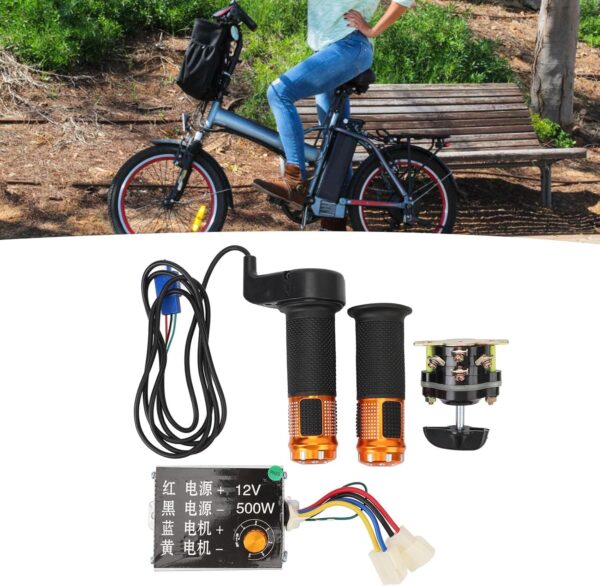Controlador de bicicleta elétrica Control de alto torque Controle reverso interruptor Twist Twist Of para bicicleta elétrica triciclo elétrico motocicleta elétrica de alumínio 654g
