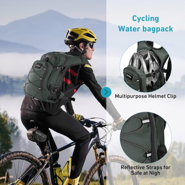 Mochila De Hidratação 20L Com Reservatório Água 2L, Grande Para Caminhadas, Ideal Homens E Mulheres, Isolamento Leve Ciclismo, Corrida, Esqui, Trekking Camping