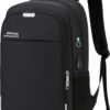 81ZncdwPXkL._AC_SL1500_.jpg Mochila Executiva Unissex para Notebook até 15.6” - com Entrada USB e Passa-fio para fone – Ideal para Faculdade, Trabalho e Viagens – Antifurto, Reforçada e Confortável - Masculina e Feminina