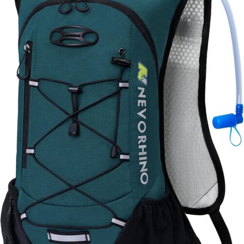 81aUJXJSpuL._AC_SL1500_.jpg N NEVO RHINO Mochila de Hidratação Leve, Mochila de Corrida com Bexiga de Água de 2L, Mochila de Água Hidro para Ciclismo, Caminhadas Rave para Homens e Mulheres