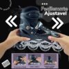 Patins Roller Inline 4 Rodas Skates Ajustavél com Rodas Iluminadas Jovens e Adultos, Para iniciantes, Adequado para uso Interno e Externo Roller Quad