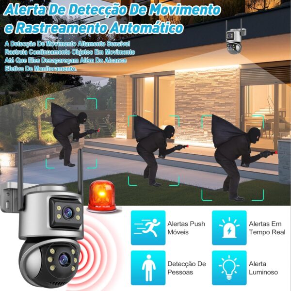 81eFE6RAg6L._AC_SL1500_.jpg Câmera de Segurança, Wifi 1080p 360° Full Hd Ip Prova D'áGua Infravermelho Ao Ar Livre Hd VisãO Noturna Pode DiáLogo HC0T258
