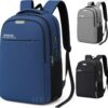 81i-LNtdIwL._AC_SL1500_.jpg Mochila Executiva Unissex para Notebook até 15.6” - com Entrada USB e Passa-fio para fone – Ideal para Faculdade, Trabalho e Viagens – Antifurto, Reforçada e Confortável - Masculina e Feminina