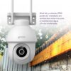 Hi by Geonav Câmera Externa Inteligente PTZ, 4MP, Wi-Fi, Cabeada, Sensor Movimento, Áudio bidirecional, Luz e visão noturnas, Alerta sonoro, Compatível com Alexa e Google Assistente, HISCPT02WT,Branco