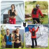 Colete de corrida para mulheres e homens, mochila leve de hidratação de 150 g com bexiga de água à prova de vazamento de 2L, pacote com 6 L para trilha, maratona, caminhada, ciclismo, corrida