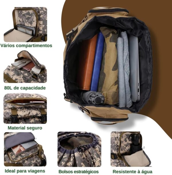 81kQEnyTc1L._AC_SL1500_.jpg Mochila Tática Militar 80L Impermeável Resistente, Cargueira Camping, Pesca, Trilha, Trekking – J’PRIB Masculina e Feminina Unisex