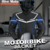 Jaqueta masculina impermeável CE blindada para motociclistas, jaqueta têxtil Cordura