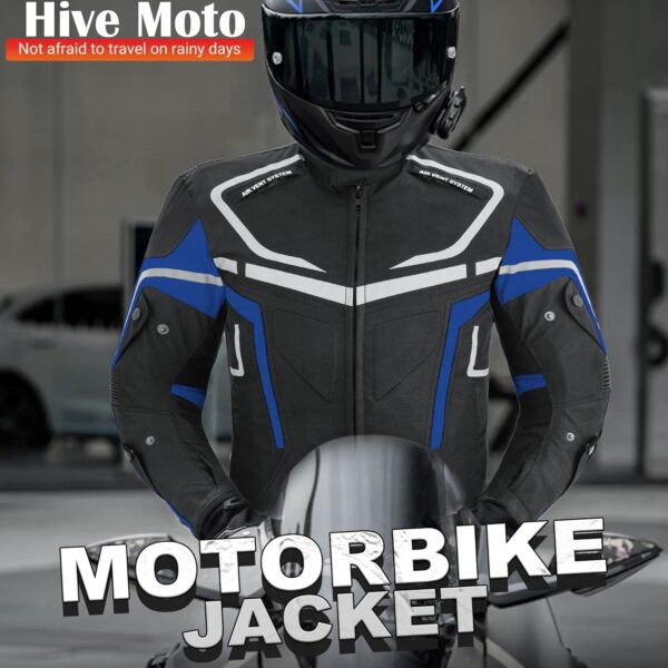 Jaqueta masculina impermeável CE blindada para motociclistas, jaqueta têxtil Cordura