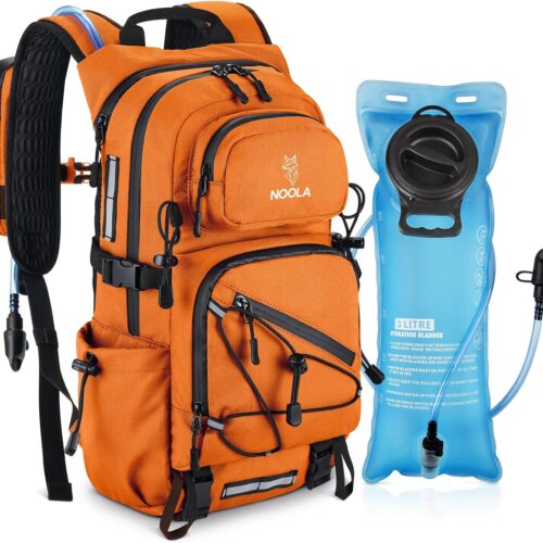 NOOLA Mochila de hidratação com bexiga de água de 3L, mochila de água de 22 L para caminhadas, ciclismo, corrida, ciclismo, caminhada leve