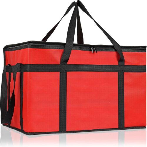 81nnmmUgQL._AC_SL1500_.jpg PEASUG Bolsas Térmicas Para Entrega De Alimentos, Bolsa Térmica Grande Pizza Xxxl, Mantém Aquecido Compras Supermercado E Buffet, Dobrável Resistente (Vermelha)