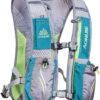 Mochila de hidratação para corrida para mulheres e homens Mochila leve para corrida em trilha 5,5L Verde menta