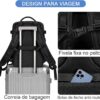 Mochila De Viagem Grande Impermeável, Com Porta Usb, Compartimento Para Sapatos, Bolsa Para Objetos úmidos, Mochila Para Notebook, Mochila Feminina