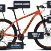 81pODYALrL._AC_SL1500_.jpg Colli Bike, Bicicleta Atalanta Aro 29 Aero, Tam. 17 Alumínio, 36 Raias, Freios a Disco Dianteiro e Traseiro, Alavancas EZ-FIRE STEF500 SHIMANO, Câmbio Dianteiro e Traseiro SHIMANO TOURNEY TZ500 21 V.