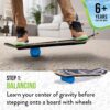 81t0FIlMgIL._AC_SL1500_.jpg Flybar 3 em 1 Aprenda a patinar – Skate completo para iniciantes, prancha de equilíbrio, acessórios de skate, aprenda truques de skate de forma rápida e fácil, óleos, backflips, durável, meninos,