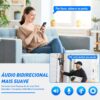 Câmera de Segurança, Wifi 1080p 360° Full Hd Ip Prova D'áGua Infravermelho Ao Ar Livre Hd VisãO Noturna Pode DiáLogo HC0T257