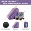 81u6zjBvkDL._AC_SL1500_.jpg Bolsa De Skate Para Transportar Patins De Gelo, Patins Em Linha, Patins E Patins Quádruplos Para Crianças E Adultos (Roxo/Rosa)