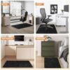 81upyBP-N8L._AC_SL1500_.jpg HomeMall Tapete de cadeira de escritório para piso de madeira e azulejo, tapete de cadeira de computador, protetor de piso antiderrapante, tapete sob a mesa para cadeira de rodas, preto ardósia (122 x