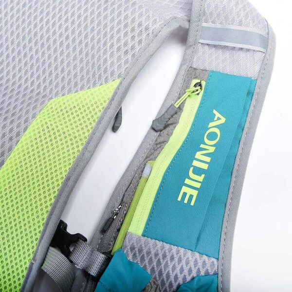 Mochila de hidratação para corrida para mulheres e homens Mochila leve para corrida em trilha 5,5L Verde menta