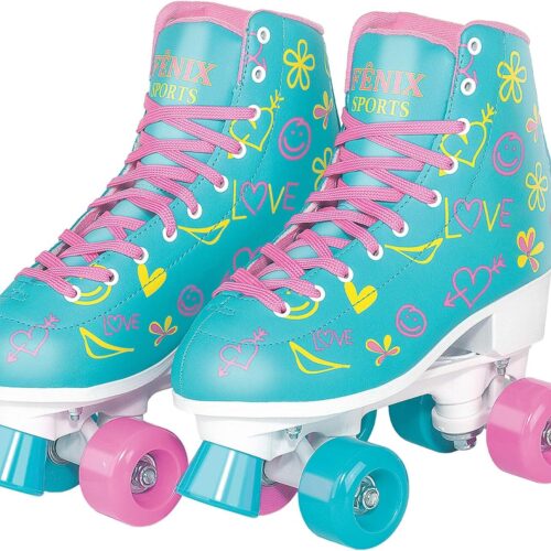 Patins Quatro Rodas Roller Skate Fenix Azul