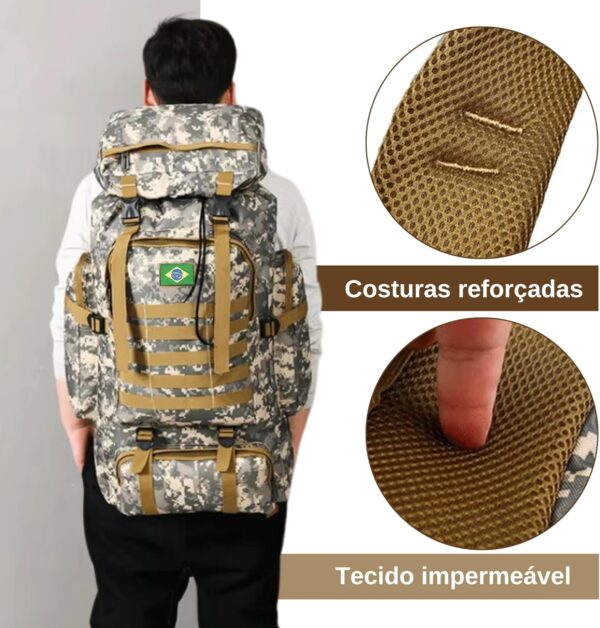 81zhY-445L._AC_SL1500_.jpg Mochila Tática Militar 80L Impermeável Resistente, Cargueira Camping, Pesca, Trilha, Trekking – J’PRIB Masculina e Feminina Unisex