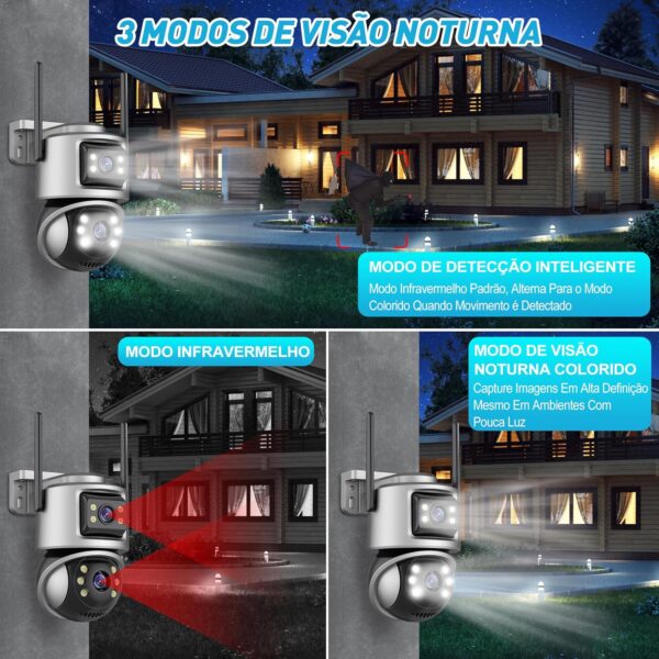 91-ayeZGu-L._AC_SL1500_.jpg Câmera de Segurança, Wifi 1080p 360° Full Hd Ip Prova D'áGua Infravermelho Ao Ar Livre Hd VisãO Noturna Pode DiáLogo HC0T258